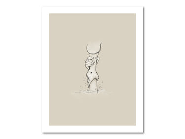 Jesus saves me from drowning Poster Print